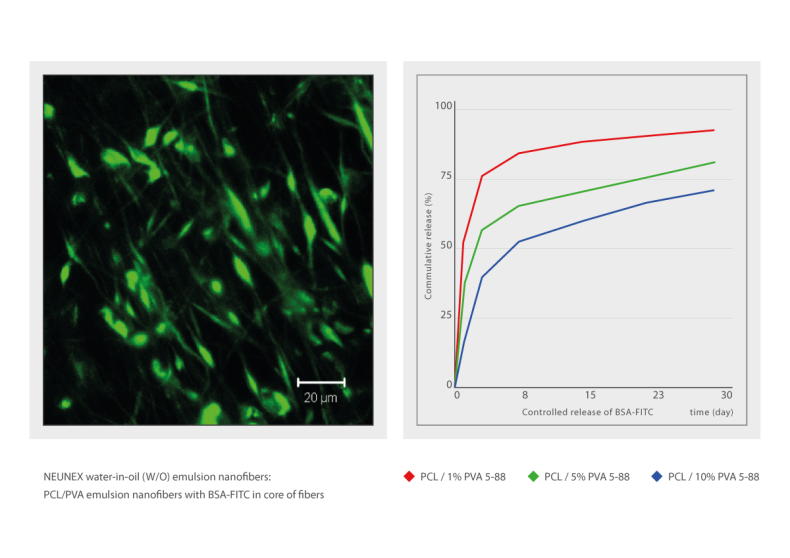 Active molecules for the NUENEX technology